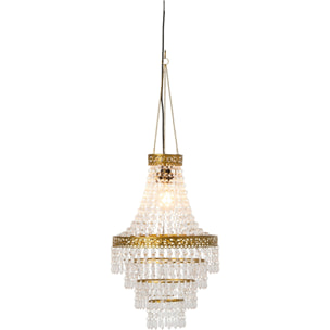 J-Line abat-jour chandelier - acrylique - transparent/doré - small