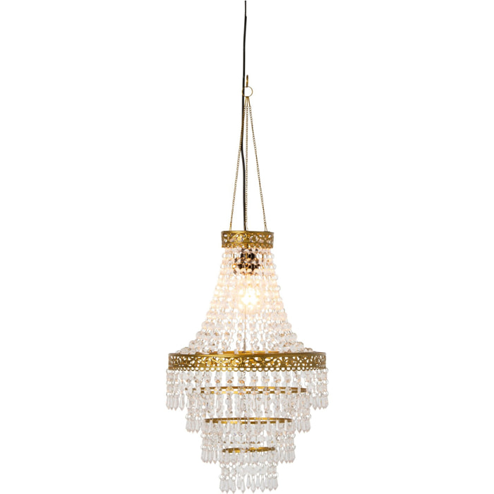 J-Line abat-jour chandelier - acrylique - transparent/doré - small
