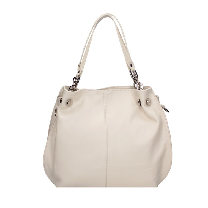 Borsa a spalla da Donna Charlotta in Vera Pelle Made in Italy 30x38x12 cm