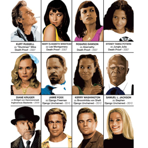 Affiche - Quentin Tarantino characters - Olivier Bourdereau