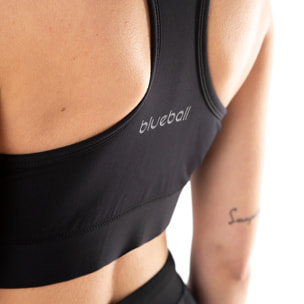SUJETADOR DEPORTIVO SLIM PARA MUJER BLUEBALL EN NEGRO