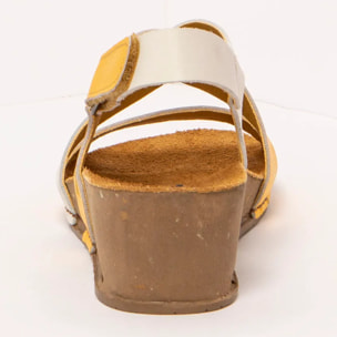 Sandalias 1933 NAPPA YELLOW-CREAM/ I LIVE color Yellow-cream