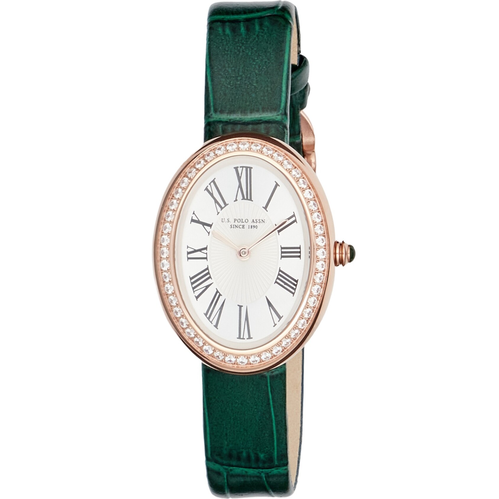 Orologio U.S. Polo Assn. con cinturino in pelle verde