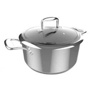 Cecotec Olla Polka Classy 24 Pot Steel. Diámetro 24 cm Capacidad 4 L Acero Inoxi