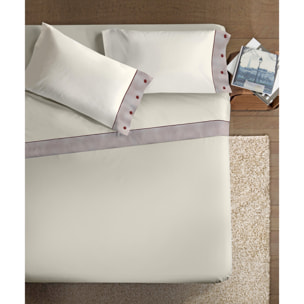 Completo letto Naturale IPERSAN Puro Cotone Spigato