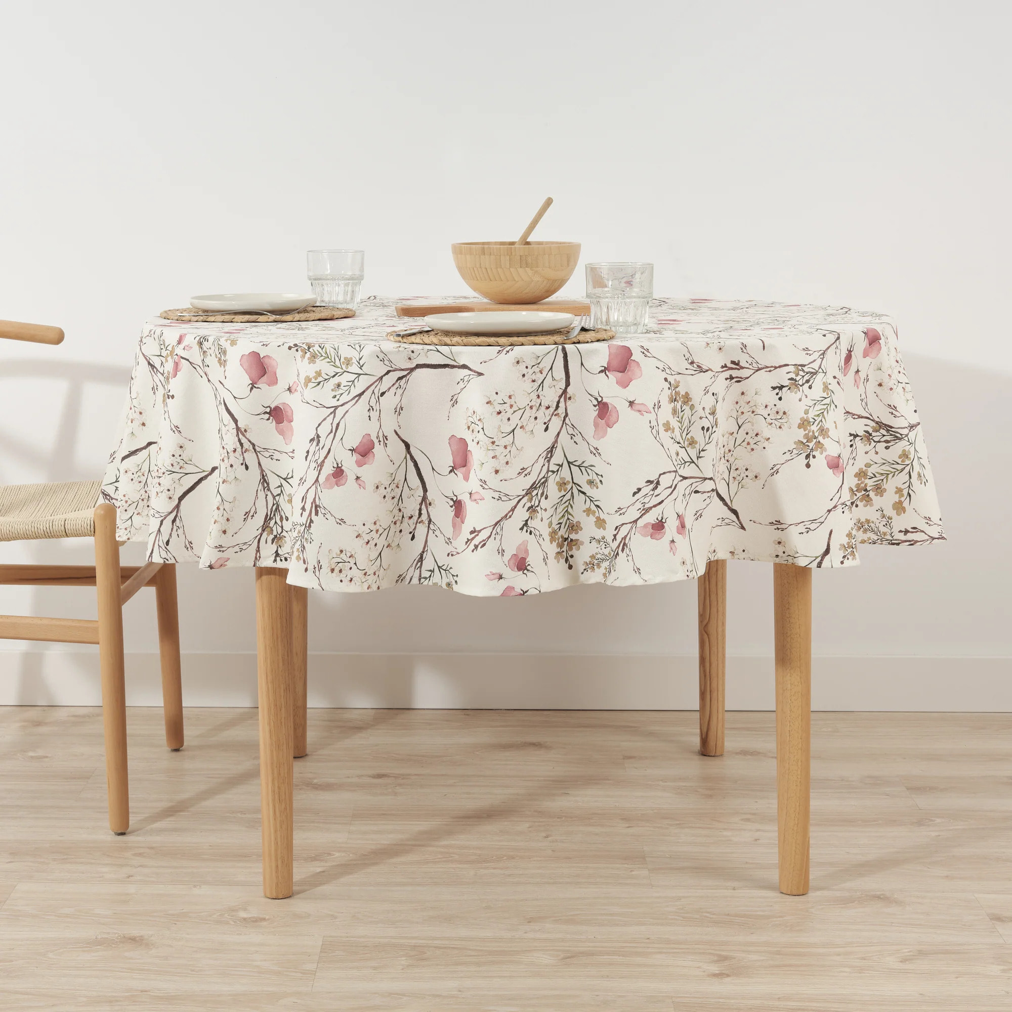 Nappe ronde en résine anti-taches 0120-342
