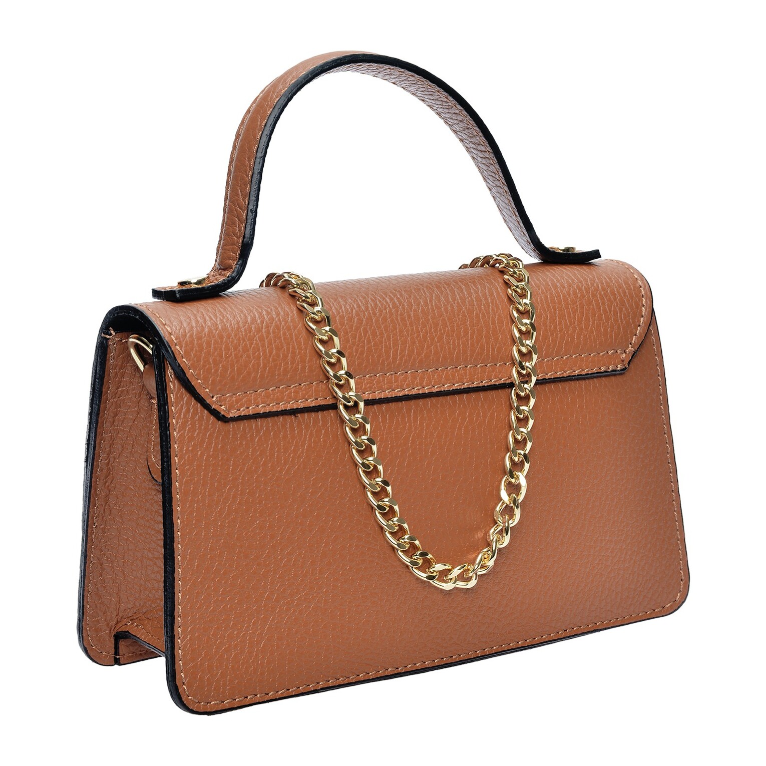 Borsa a spalla Anna Luchini Cammello