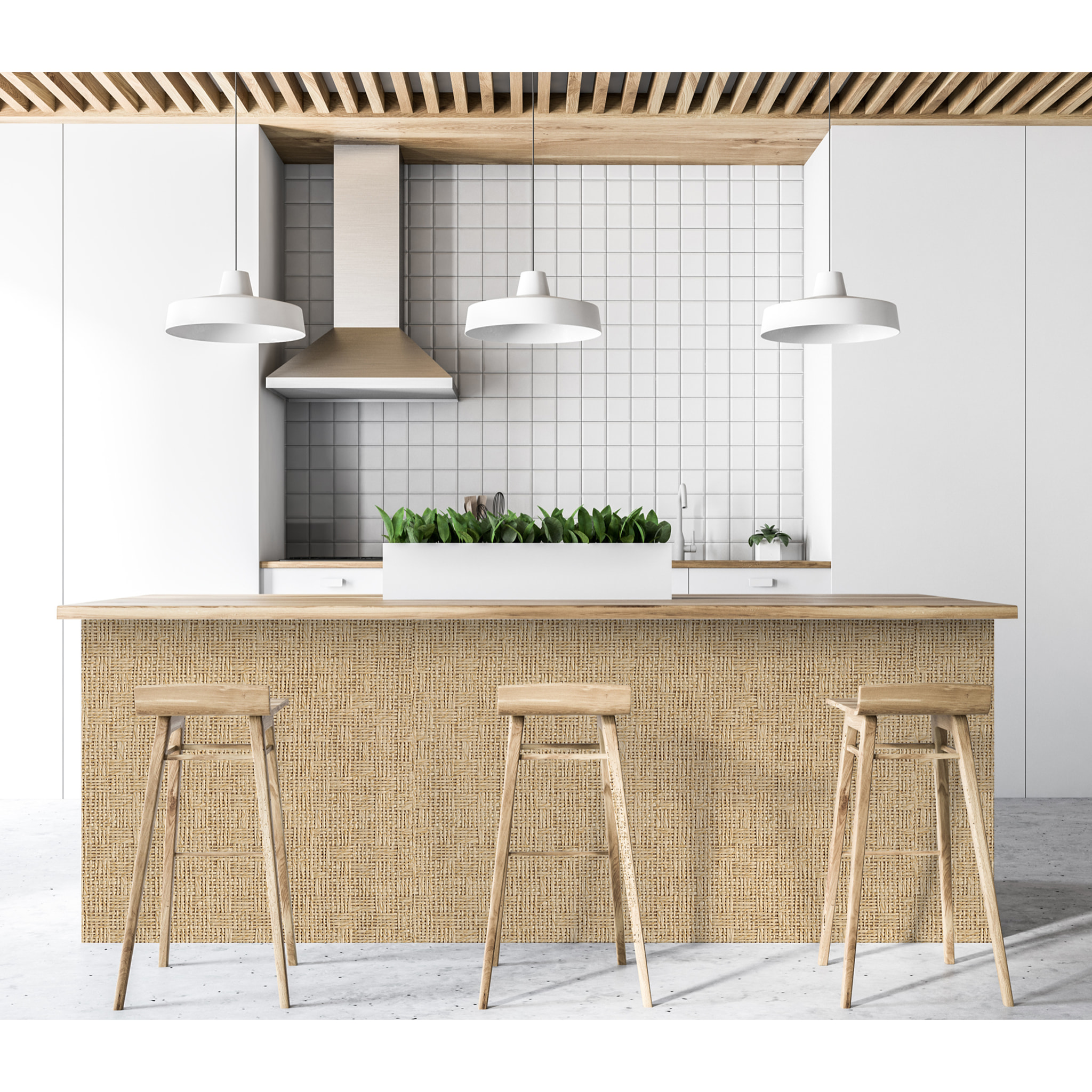 Stickers adhesivos de CERAMIKO - Fibras Naturales 100x200