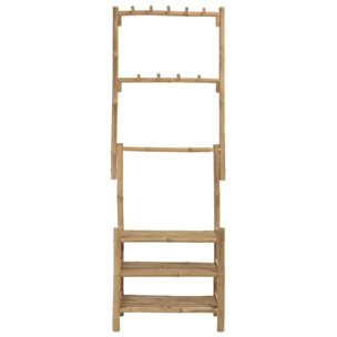 VITAL - Etagère 3 niveaux et porte-serviettes en bambou