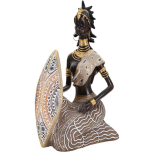 MASAI TRIBAL C/SCUDO CM 13,5X9X24,5