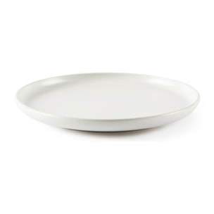 Set 6 piatti frutta Excelsa Nordic, ceramica, bianco matte