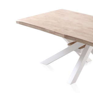 Mesa de comedor Xena Fit 180 Roble - Blanco