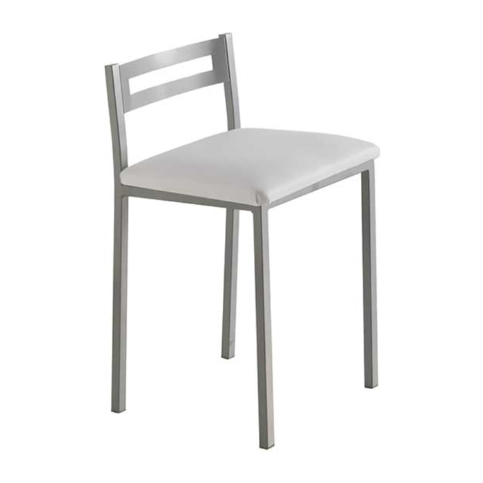 Set de 4 taburetes – Polipiel y metal