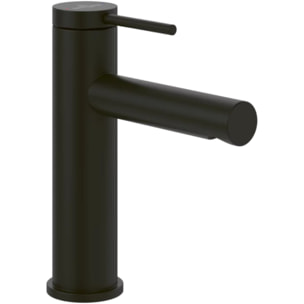 Mitigeur lavabo Loop & Friends sans tirette Noir mat
