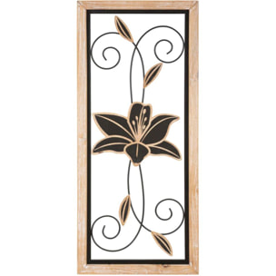 PANNELLO IN FERRO E LEGNO KOMAN -B- CM 26X2,5X60