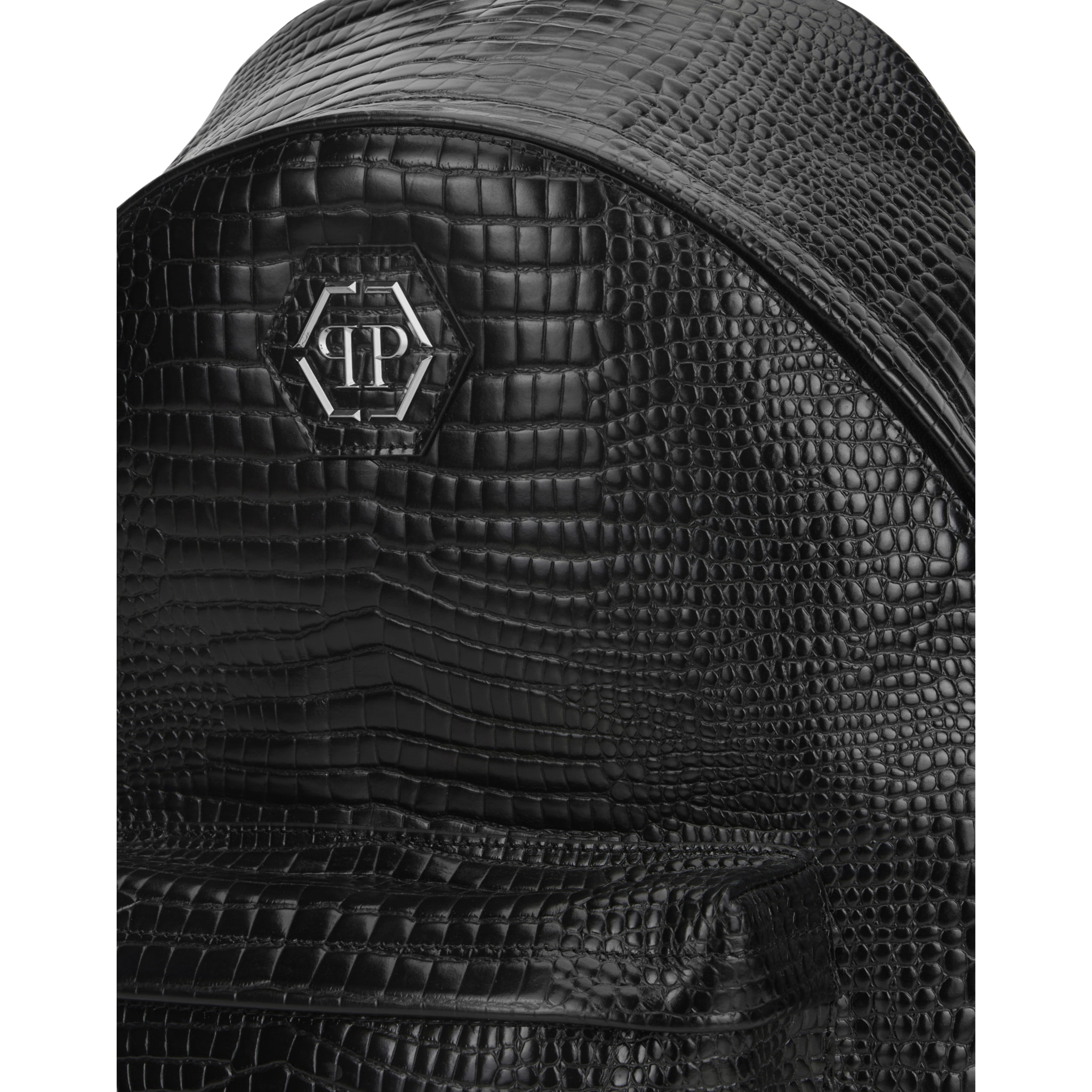 PHILIPP PLEIN Leather Backpack Cocco