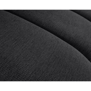 Debbie - module d'assise droit en tissu texturé - Noir