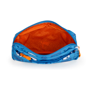 Estuche Gabol Friends color azul con cremallera