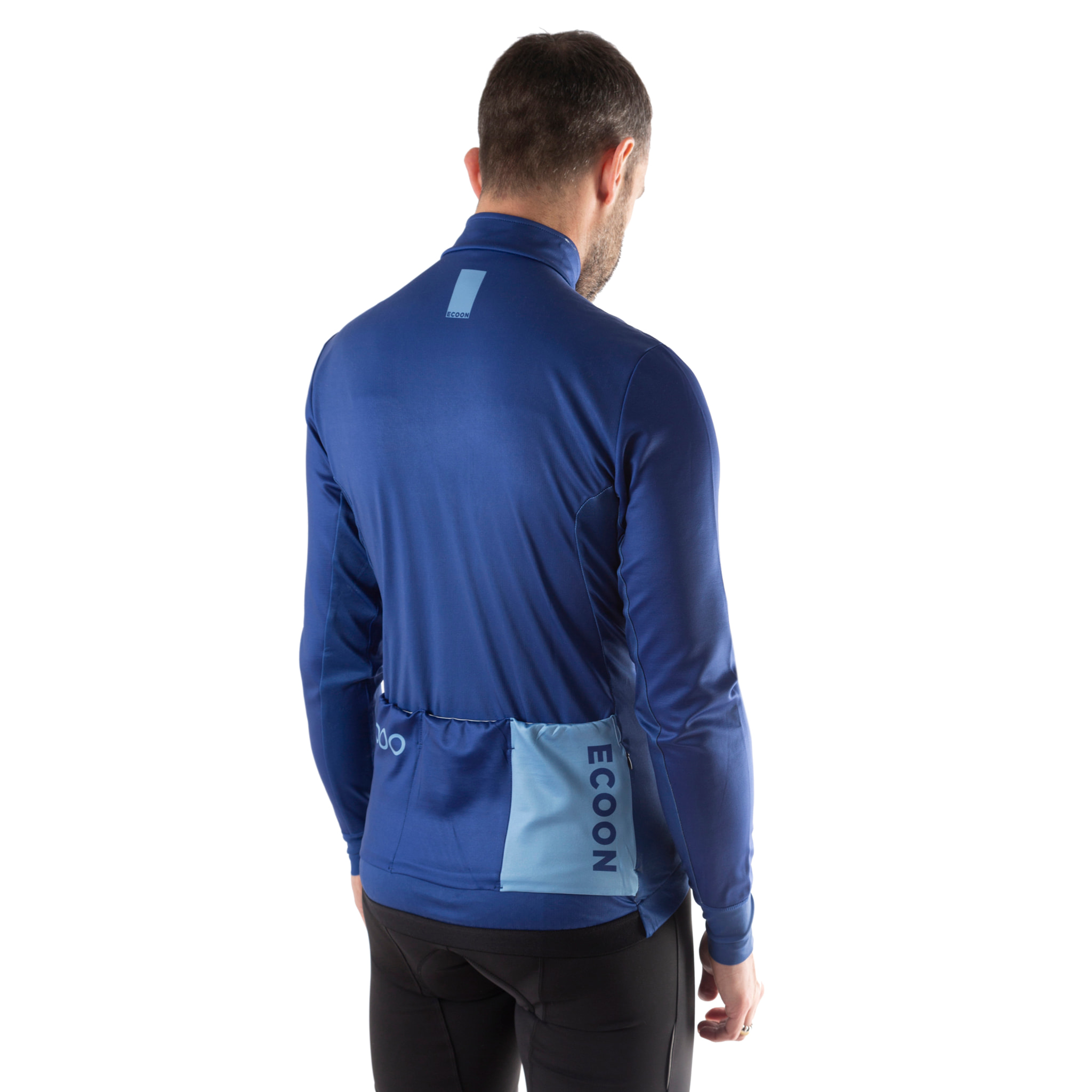 Maglia manica lunga ECOON modello Mont Ventoux in blu