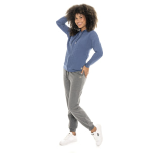 Pantalone invernale donna, fondo in costina, inserti in treccia Leone 1947 Braid