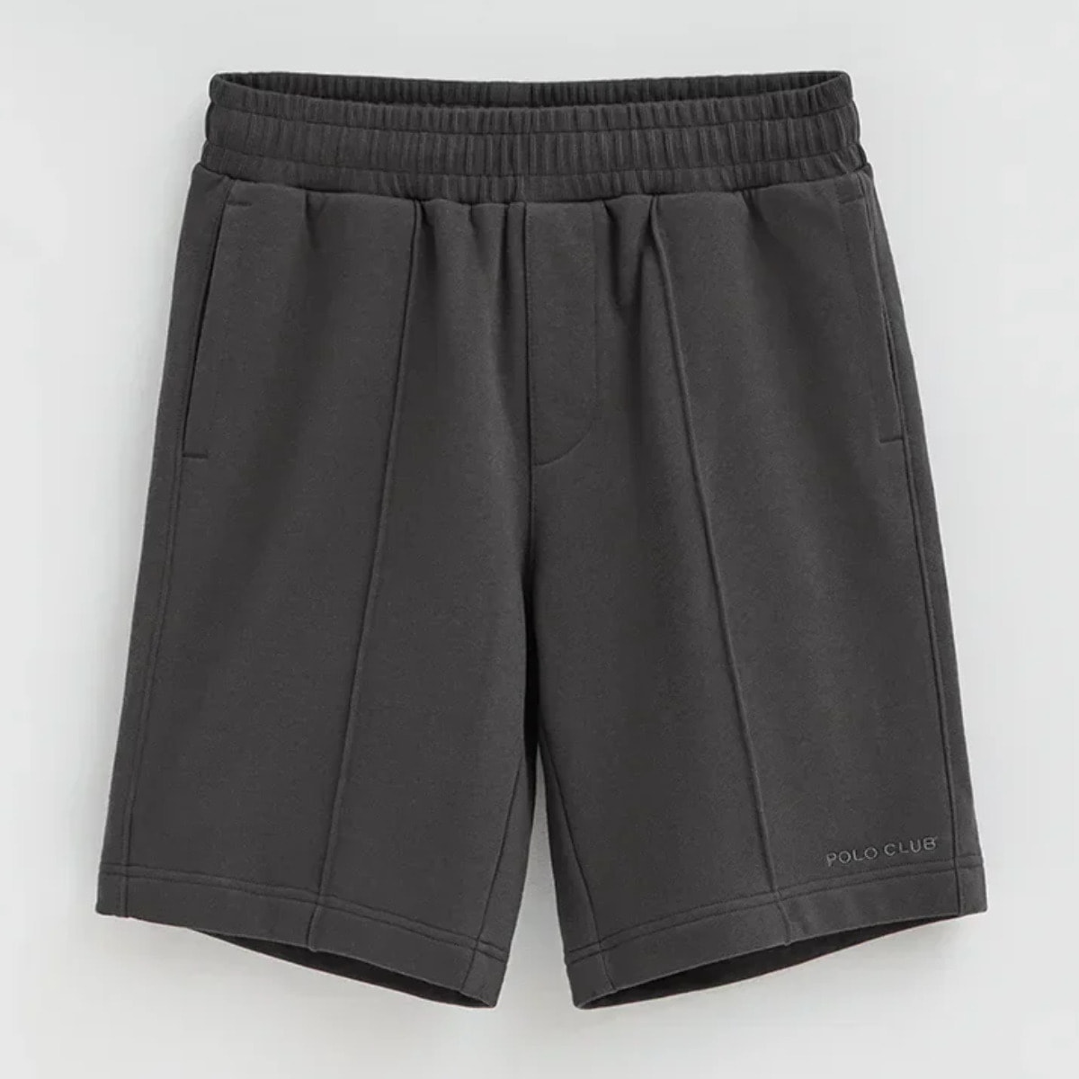 Bermuda jogger grigio scuro con logo Polo Club