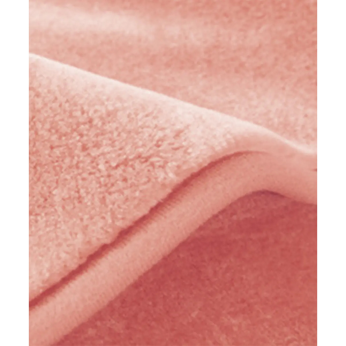 Coperta Plaid Rosa Salmone in tinta unita con morbido pile di poliestere