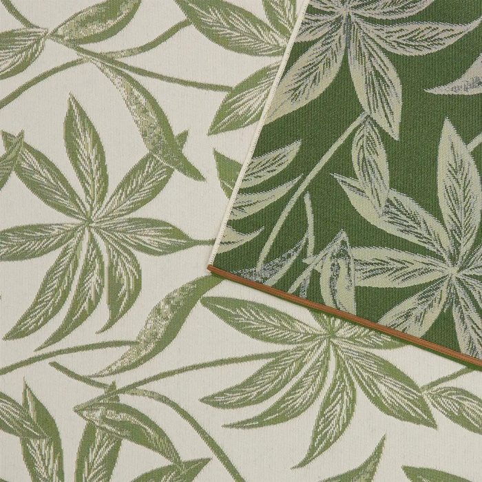 Tapis d'extérieur Kepa 300x200cm motif feuilles vertes
