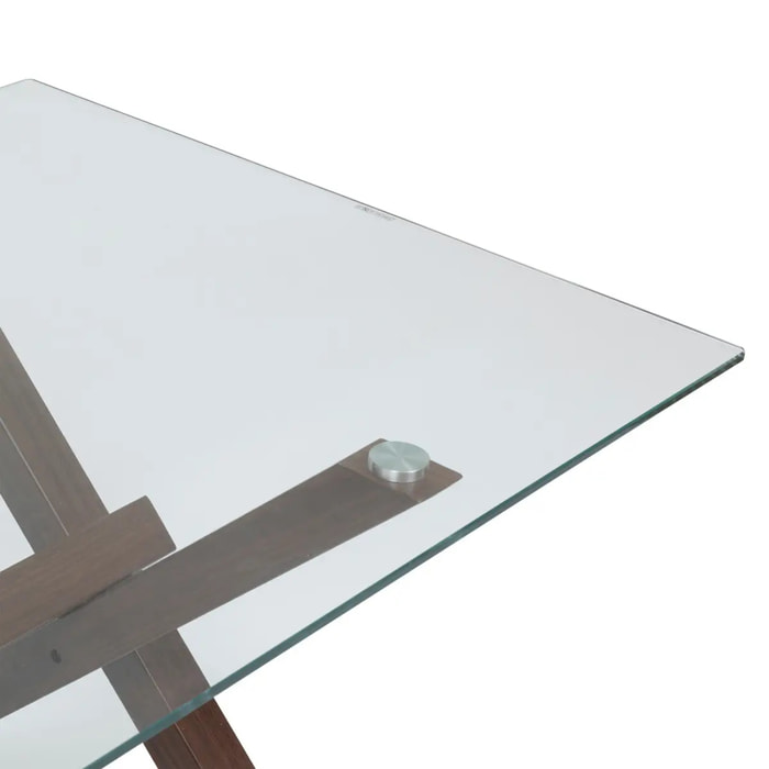 Table à manger "Jorel" marron 180x90x74,5cm