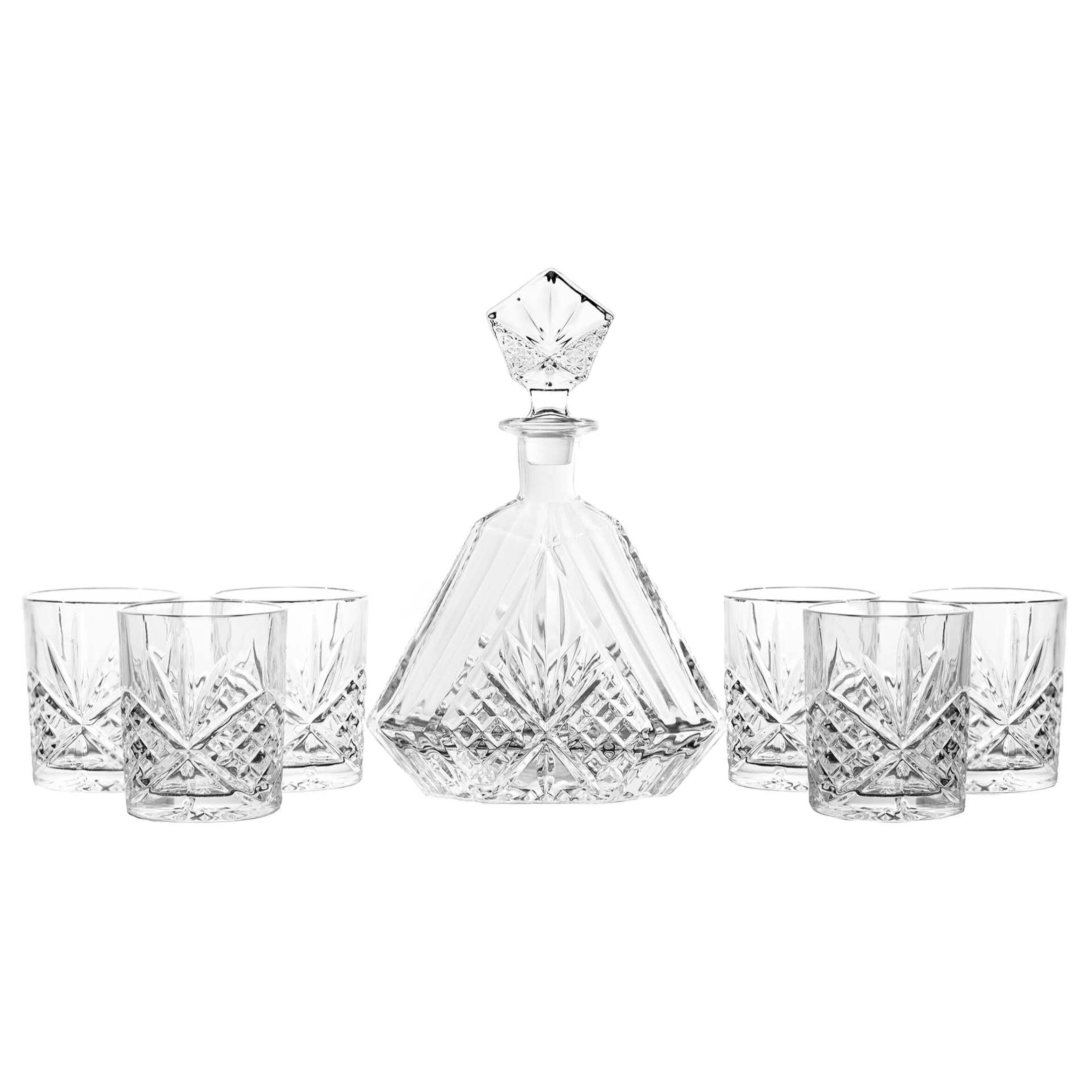 Set 7 Piezas Whisky Cristal 630 Ml