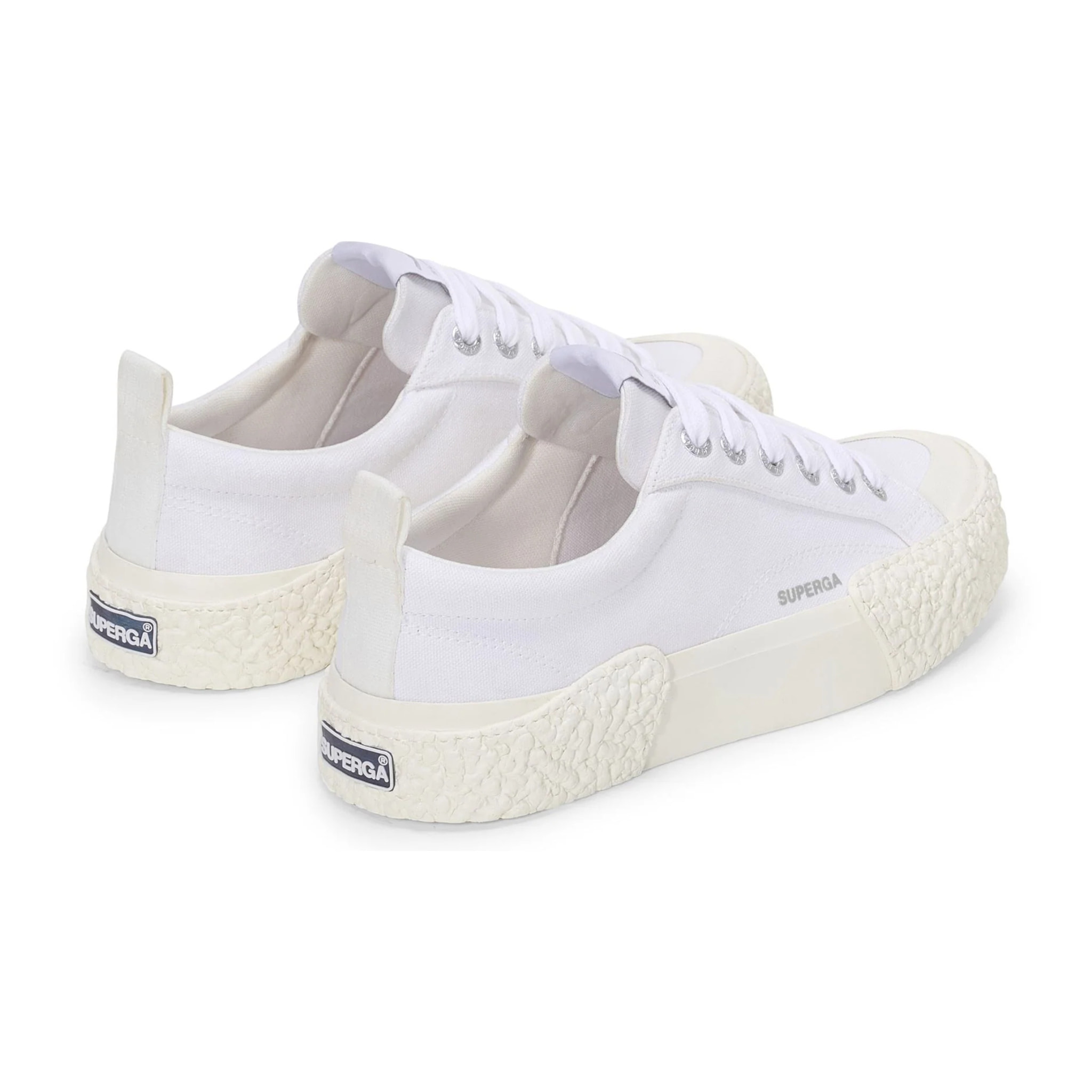 Superga - Sneakers Uomo Donna Bianco - 2660 Stripe Big Bumpers
