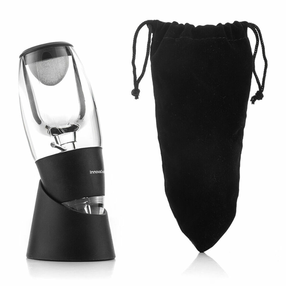 Aireador de Vino con Filtro, Soporte y Funda Wineir InnovaGoods