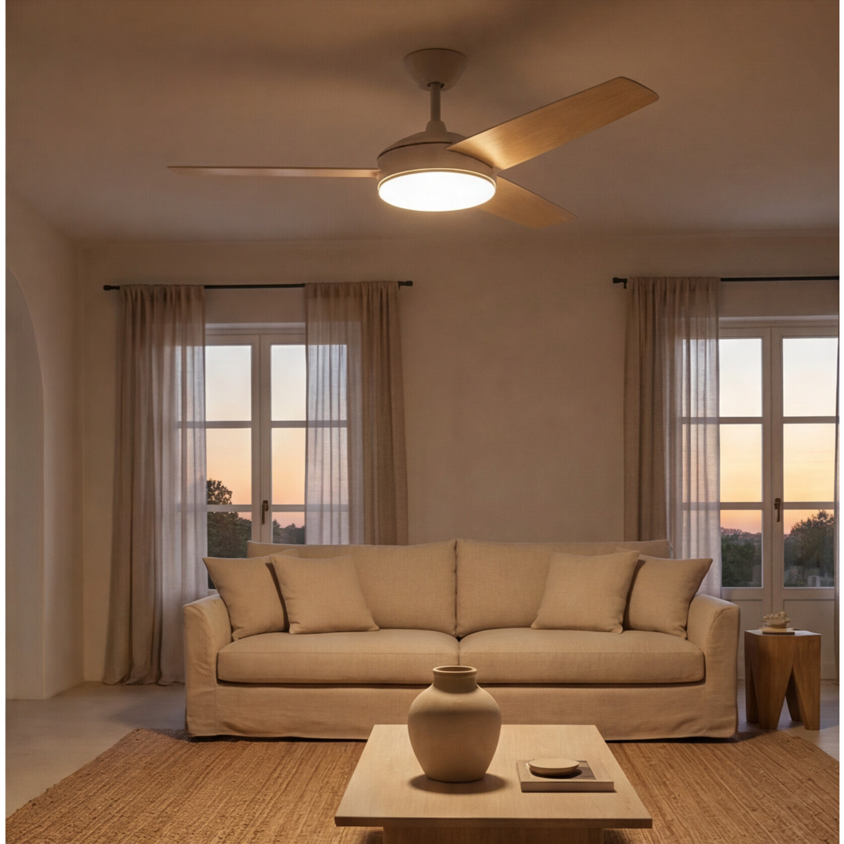 Forlight Ventilador IP20 Windy Blanco Blanco