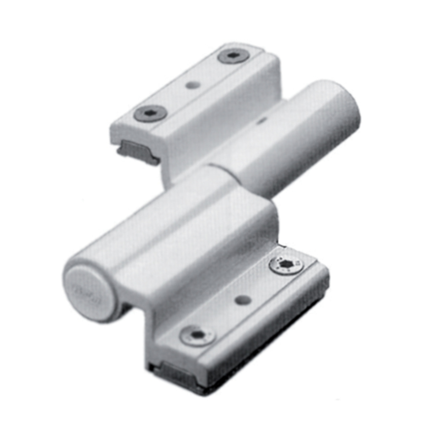 Paumelle à clamer porte fenêtre Venice Baby FAPIM gorge 12x15 - Blanc 9010 - 5603C-32