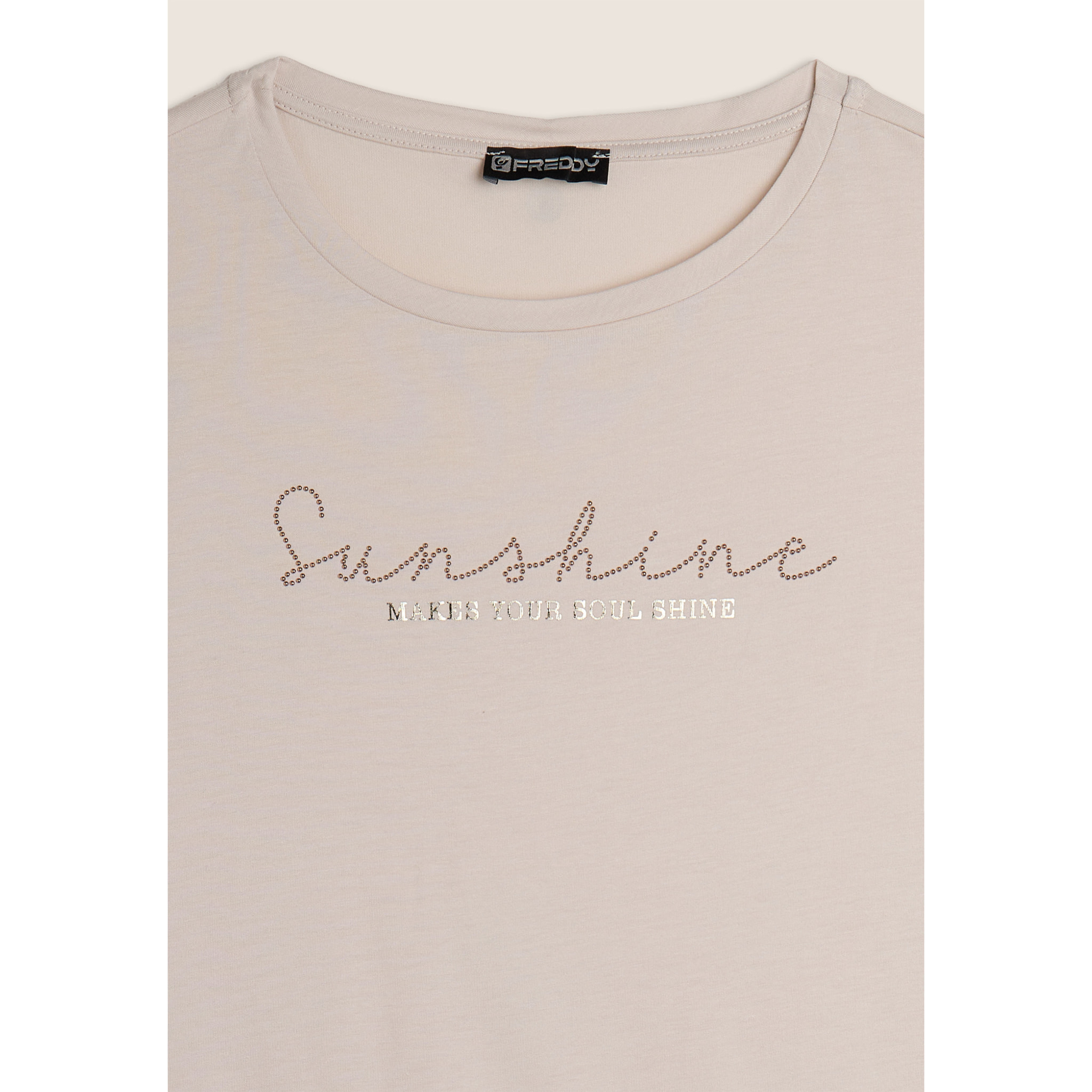 T-shirt maniche a kimono con stampa fantasia sui fianchi
