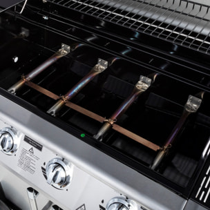 Barbecue au gaz BRISBANE - 4 brûleurs 14kW + plaque de cuisson
