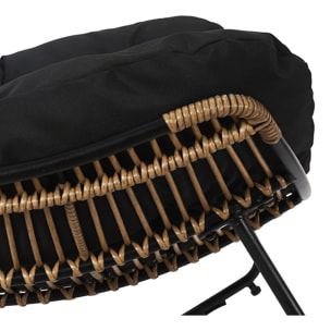 Fauteuil A Bacsule Tulum Coussin Noir