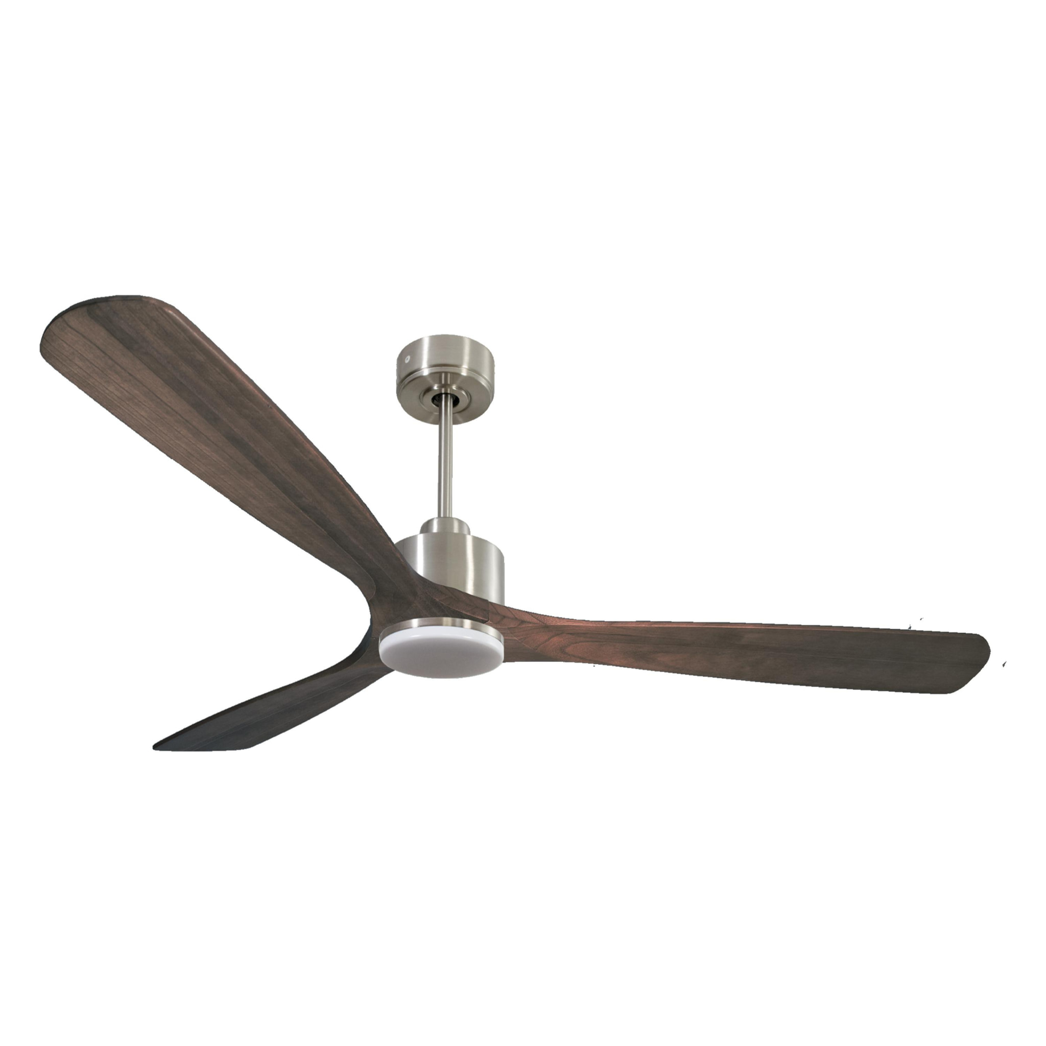 Ventilateur de plafond Réversible  Thermostat Dimmable Wifi Moteur à courant continu Toits en pente Télécommande Lumière à trois tons Mémoire