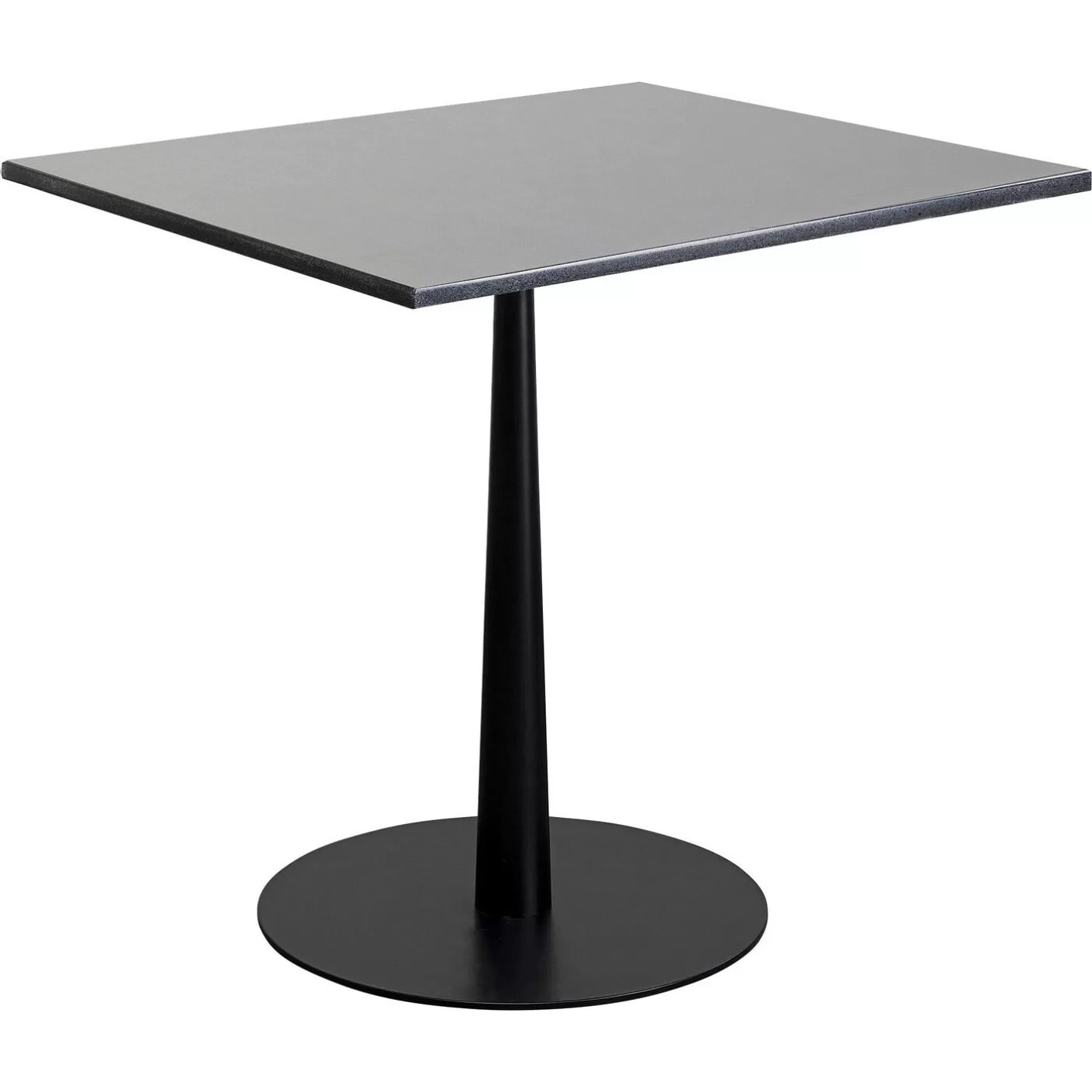 Table Bistrot Capri granit noir 70x70cm Kare Design