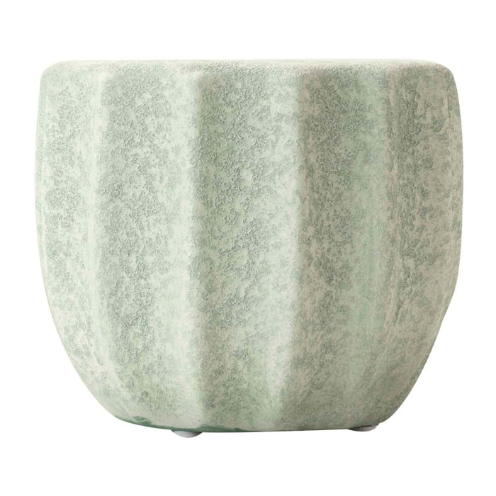 Macetero Ceramica Verde 19x19x17 Cm