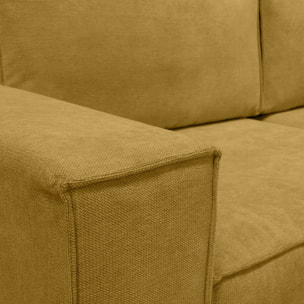 Canapé convertible 3 places en tissu chenille - HARPER