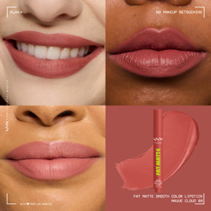 NYX Professional Makeup Fat Matte Rouge à Lèvres Mat Crémeux Mauve Cloud