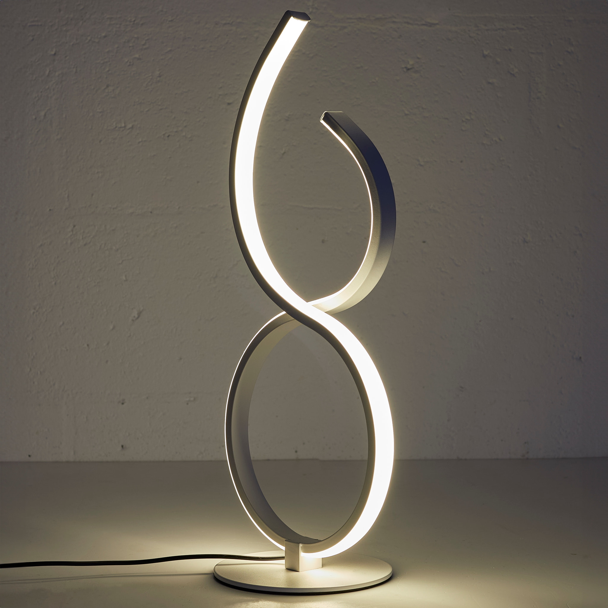 LAMPE LED DESIGN BLANC