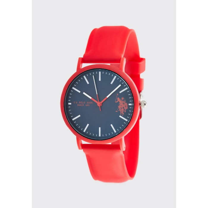 Orologio U.S. Polo Assn. In silicone rosso