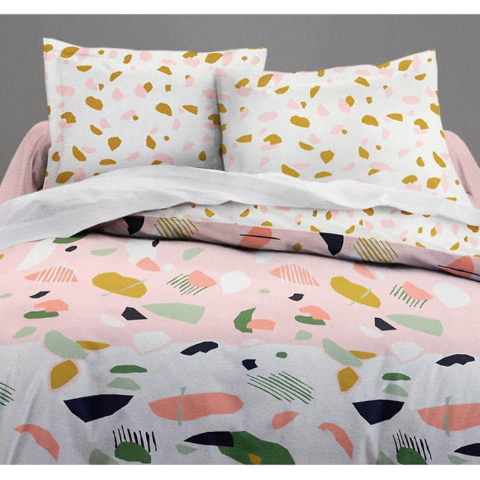 Parure Housse De Couette 3pcs 100% coton 57fils Marbree