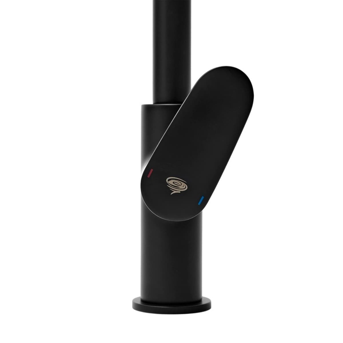 Mitigeur d'évier Swiss Aqua Technologies Dark avec bras pivotant noir SATBSDA280LC