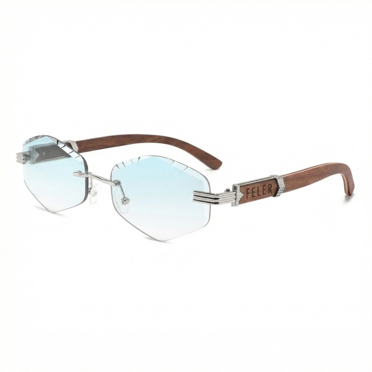 Gafas de Sol Feler 1819-3 Polarizadas de Madera Unisex 57 mm
