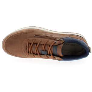 Armata di Mare Scarpe Uomo Sneakers Casual Stringate con Soletta Rimovibile in Memory Foam AMU 1L914 Cognac