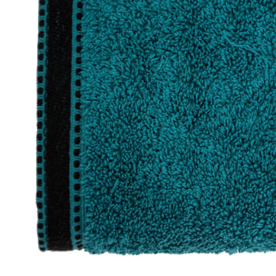 Drap de douche "Joia" coton bleu canard 70x130cm
