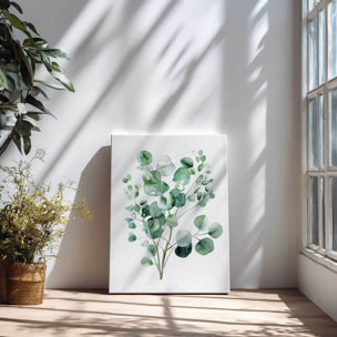 Tableau fleurs eucalyptus élégance Toile imprimée