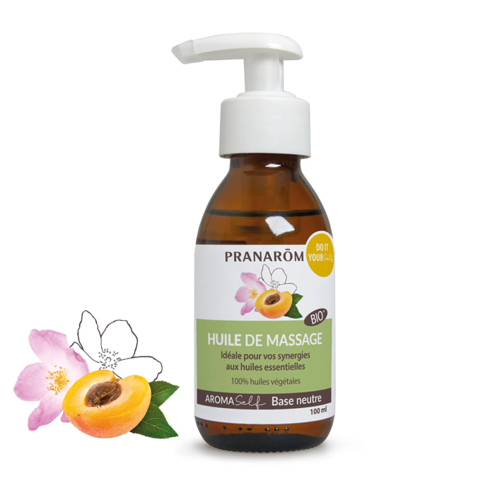 Pranarom - Huile de massage - Bio - 100 ml